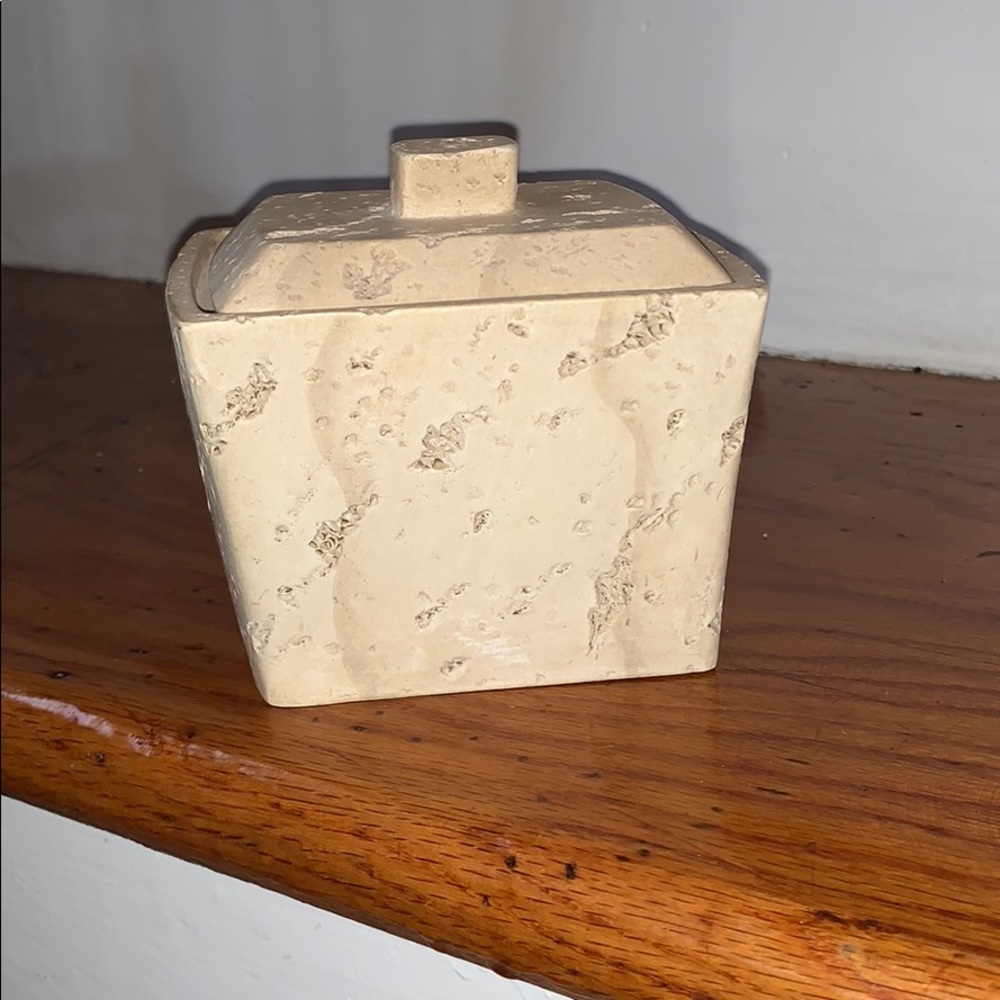 Vintage hand painted quarry jar